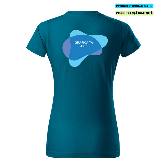 Malfini Tricou Basic Dama Albastru petrol Personalizat