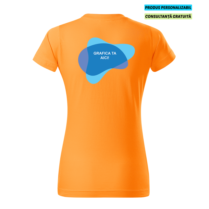 Malfini Tricou Basic Dama Tangerine Orange Personalizat