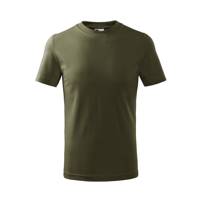 Malfini Tricou Basic Copii Verde militar Regular