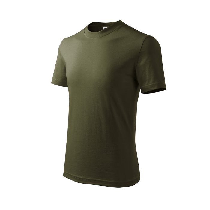 Malfini Tricou Basic Copii Verde militar Regular