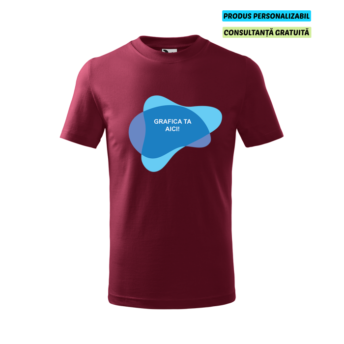 Malfini Tricou Basic Copii Garnet Personalizat