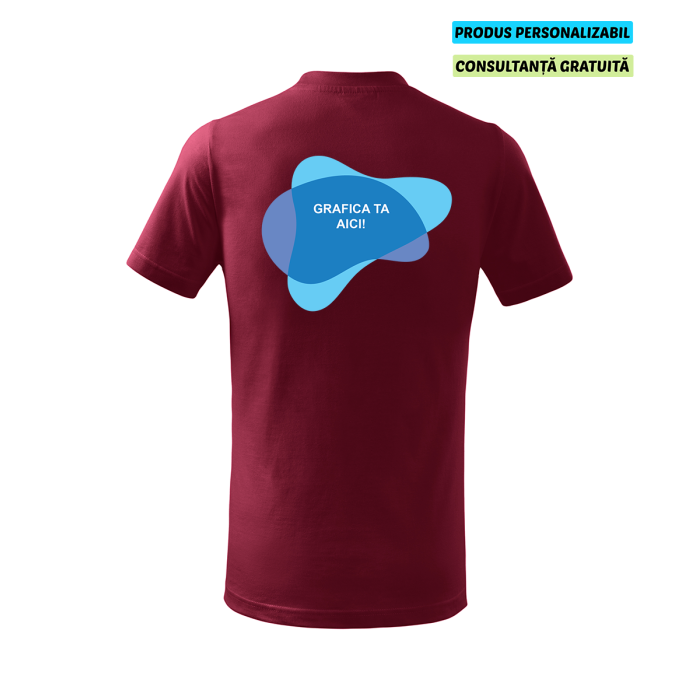 Malfini Tricou Basic Copii Garnet Personalizat