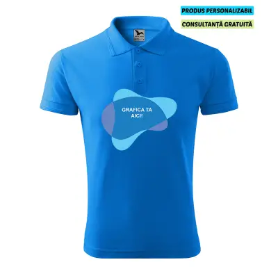 Malfini Tricou Polo Barbat Snorkel Blue Personalizat