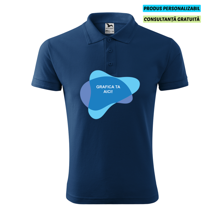 Malfini Tricou Polo Barbat Midnight Blue Personalizat
