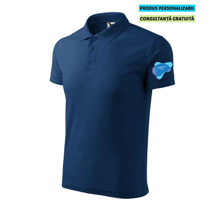 Malfini Tricou Polo Barbat Midnight Blue Personalizat