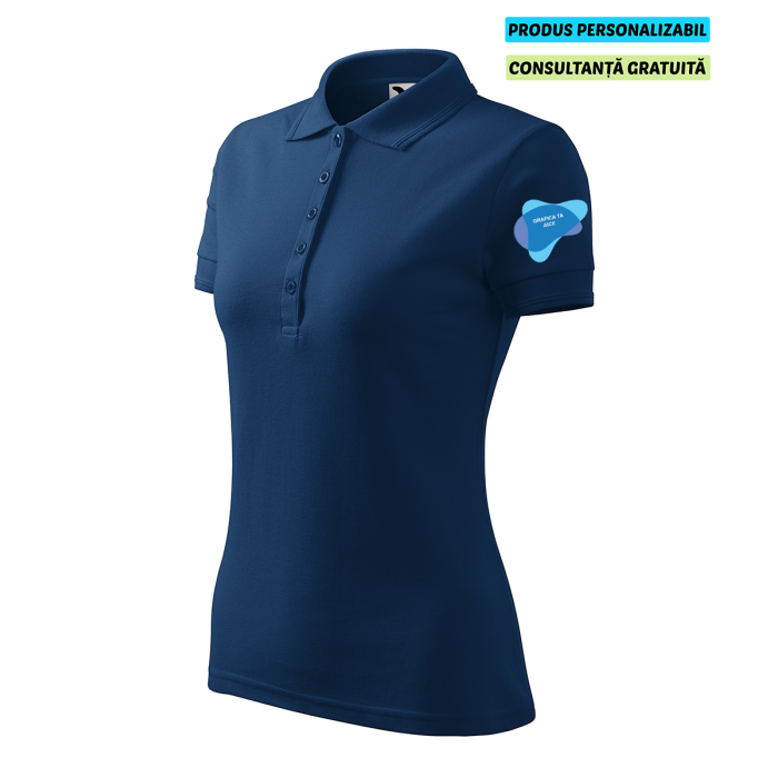 Malfini Tricou Polo Dama Midnight Blue Personalizat