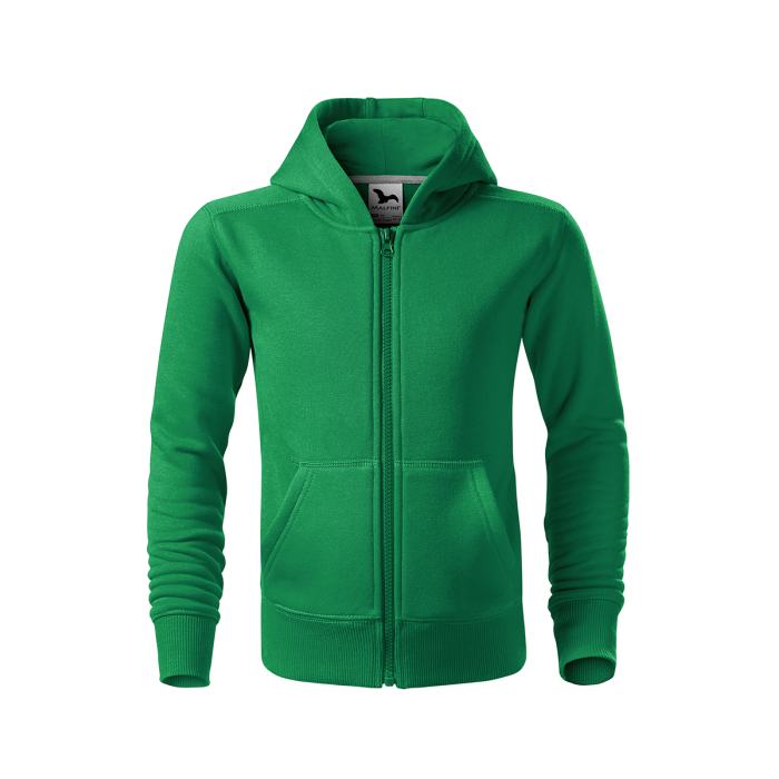 Malfini Hanorac cu fermoar Copii Verde Regular Malfini Hanorac cu fermoar Copii Verde Regular