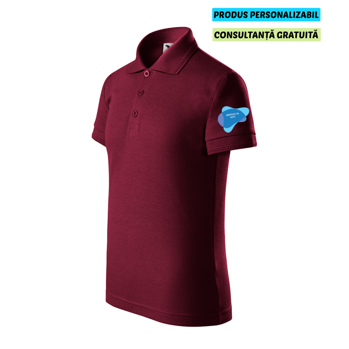 Malfini Tricou Polo Copii Garnet Personalizat