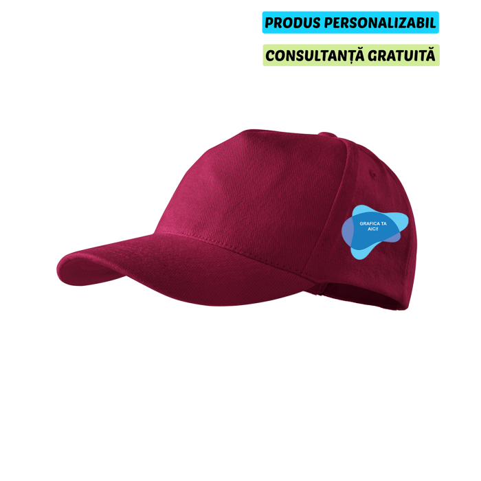 Malfini Sapca Basic Unisex Garnet Personalizat 5P