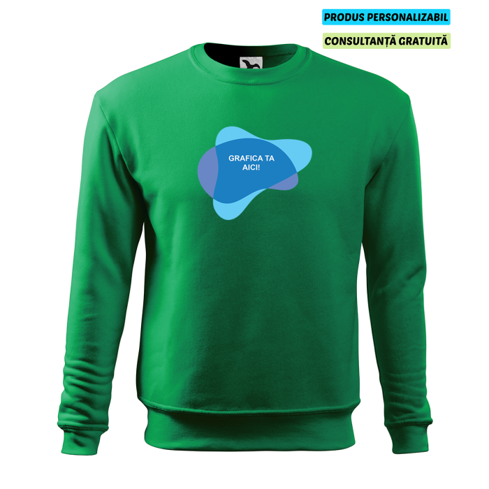 Malfini Bluza Essential Barbat Verde Personalizat