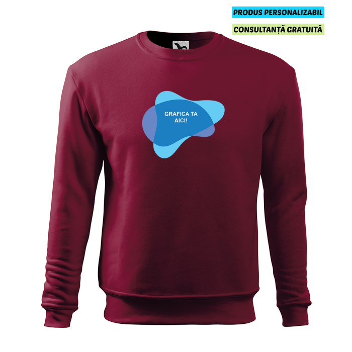 Malfini Bluza Essential Barbat Garnet Personalizat