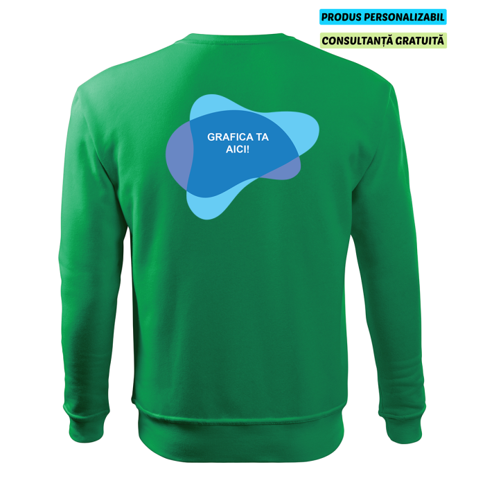 Malfini Bluza Essential Barbat Verde Personalizat
