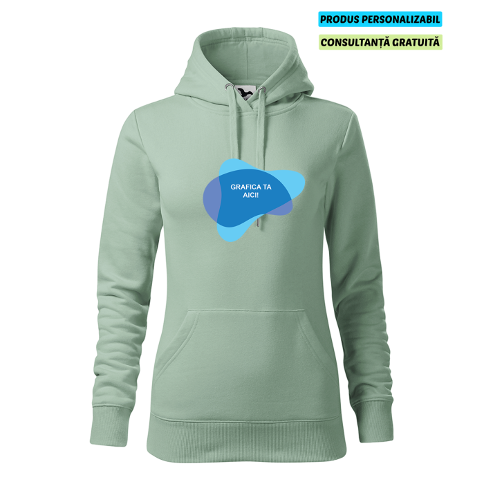 Malfini Hanorac Basic Dama Sage Personalizat