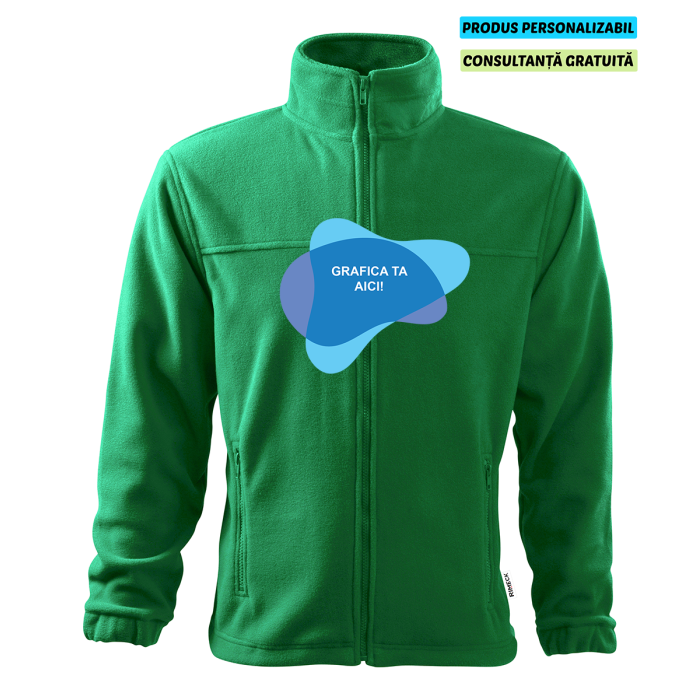 Rimeck Jacheta Fleece Barbat Verde Personalizat