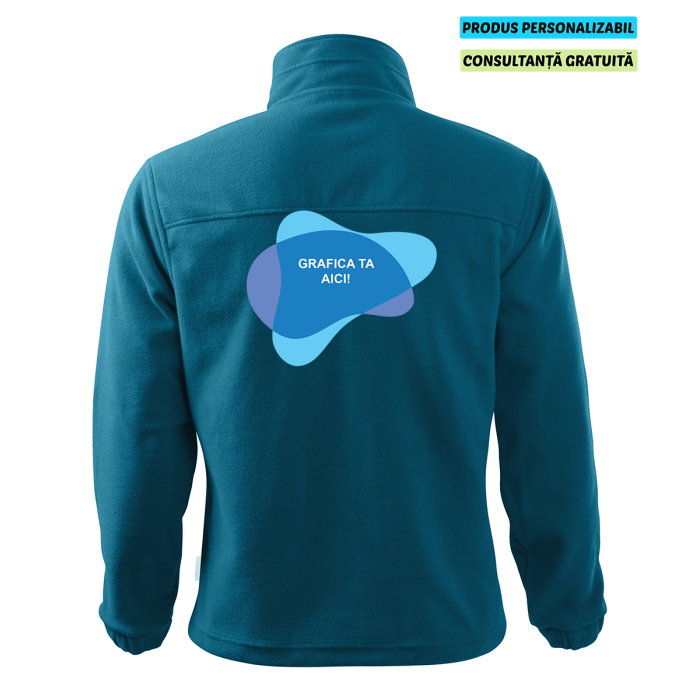 Rimeck Jacheta Fleece Barbat Albastru petrol Personalizat