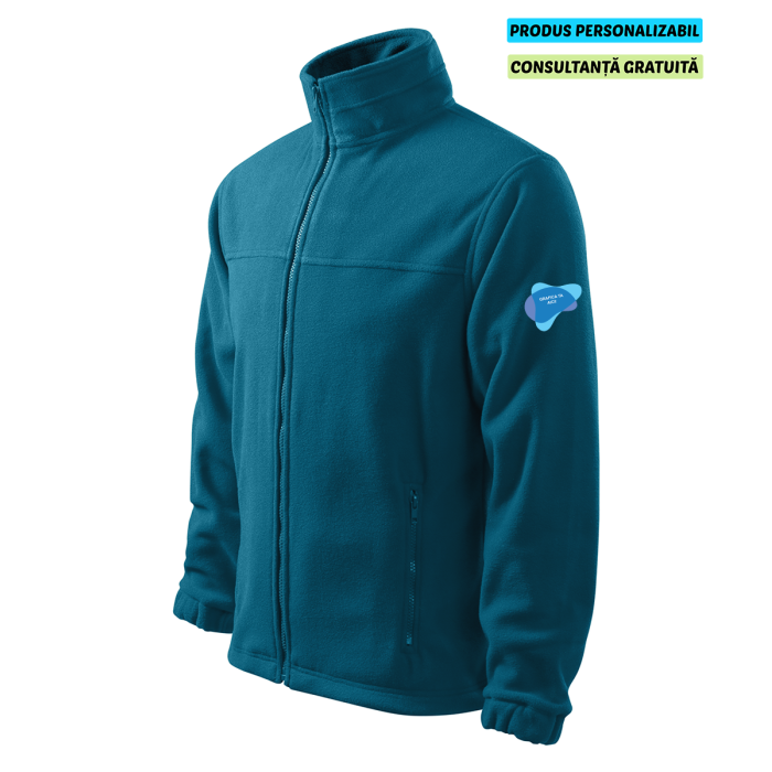 Rimeck Jacheta Fleece Barbat Albastru petrol Personalizat
