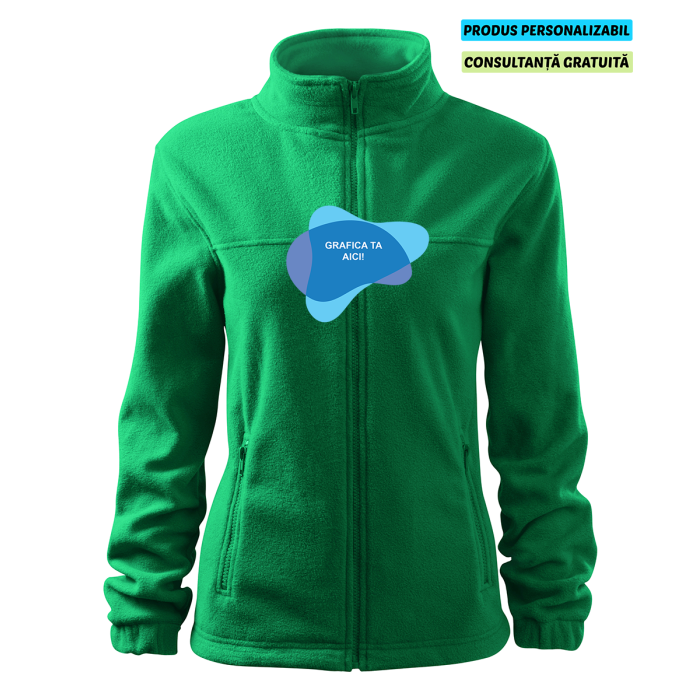 Rimeck Jacheta Fleece Dama Verde Personalizat