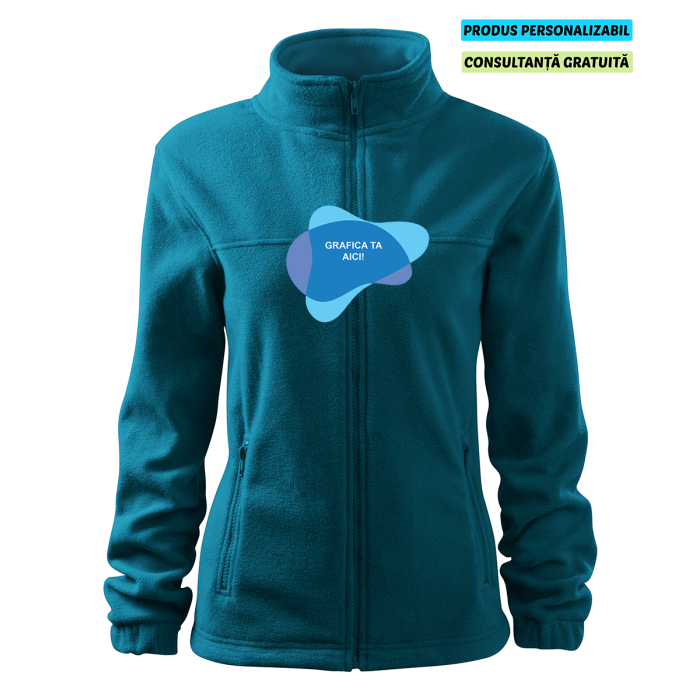 Rimeck Jacheta Fleece Dama Albastru petrol Personalizat