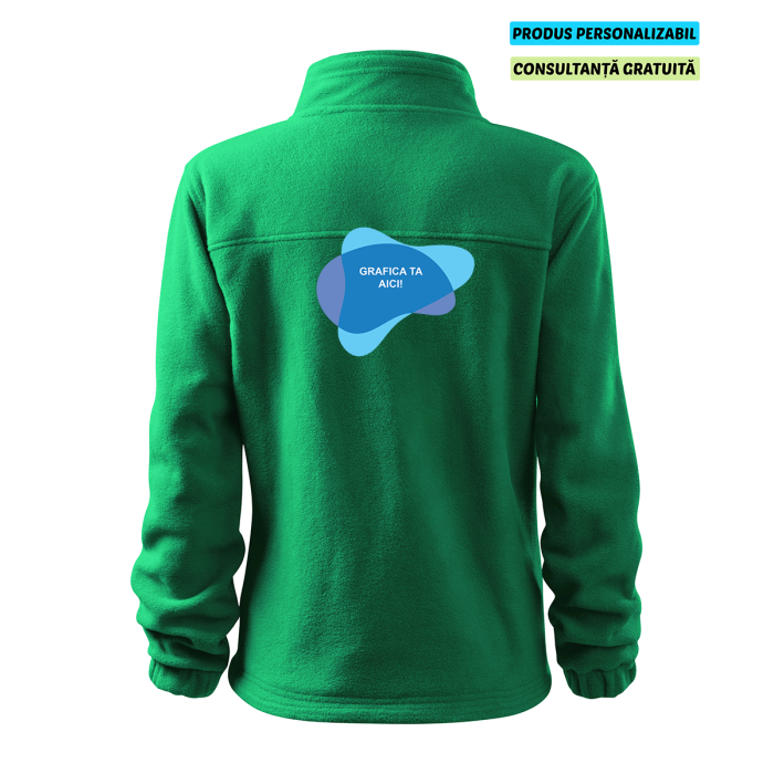 Rimeck Jacheta Fleece Dama Verde Personalizat