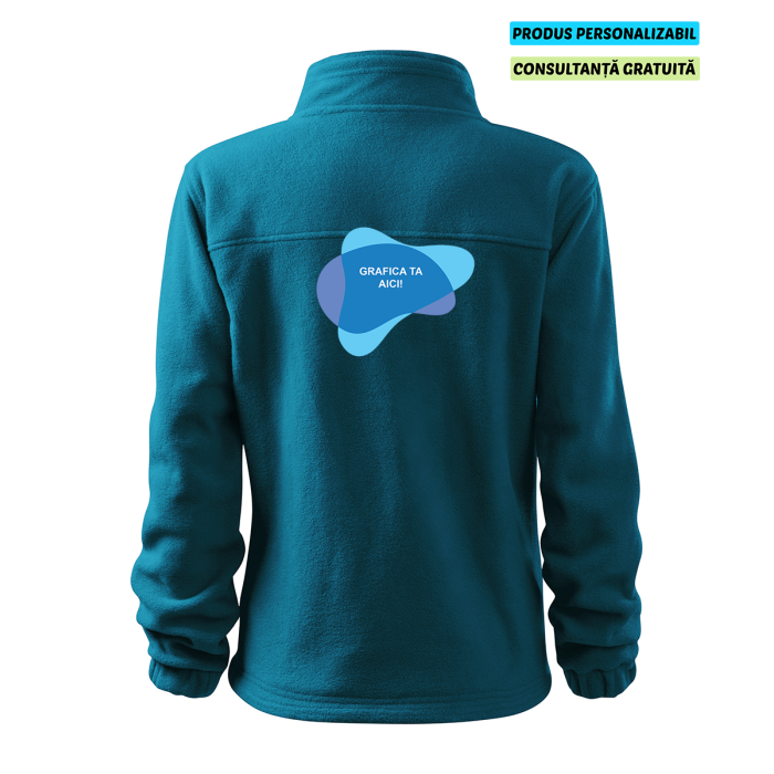 Rimeck Jacheta Fleece Dama Albastru petrol Personalizat
