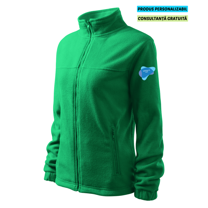 Rimeck Jacheta Fleece Dama Verde Personalizat