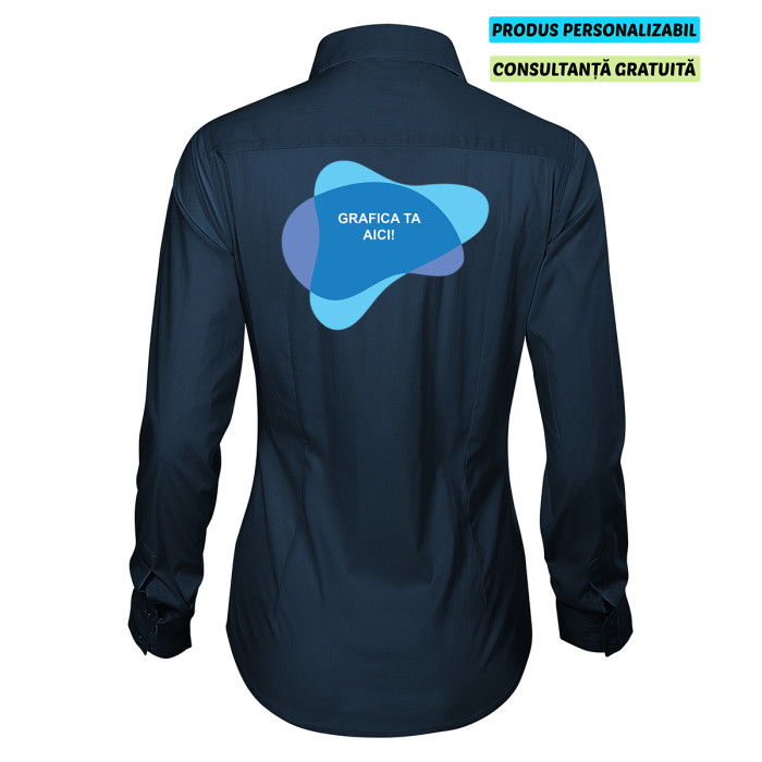 Malfini Camasa Dynamic Dama Albastru marin Personalizat
