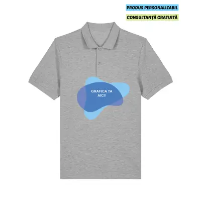 Tricou Polo Barbat Coaster Heather Grey Personalizat