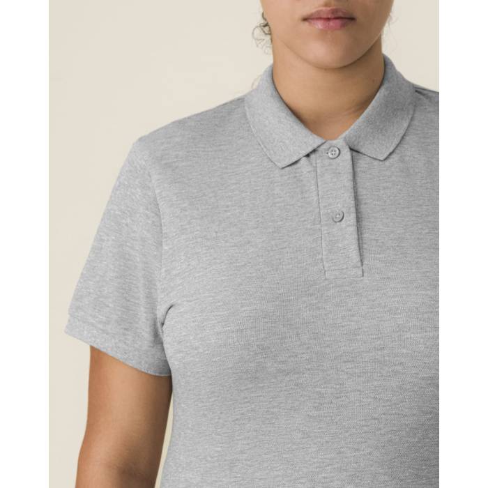 Tricou Polo Dama Coaster Heather Grey Personalizat