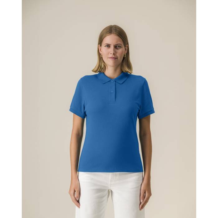 Tricou Polo Dama Coaster Royal Blue Personalizat