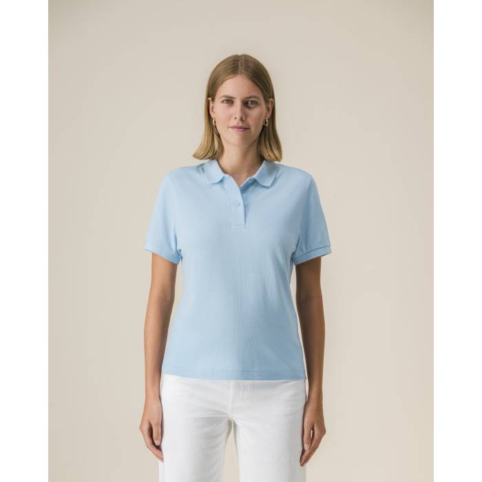 Tricou Polo Dama Coaster Sky blue Personalizat