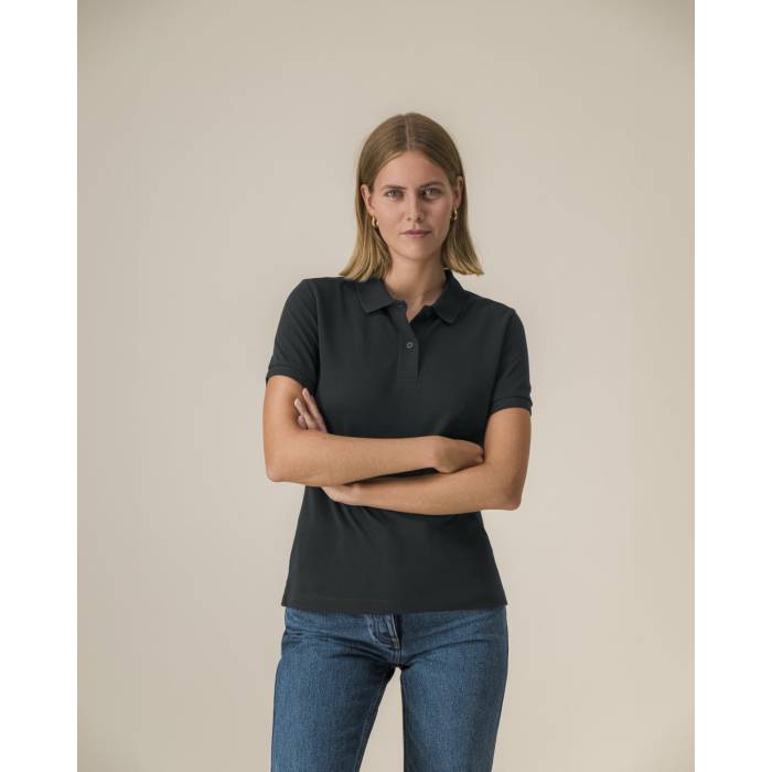 Tricou Polo Dama Coaster Negru Personalizat