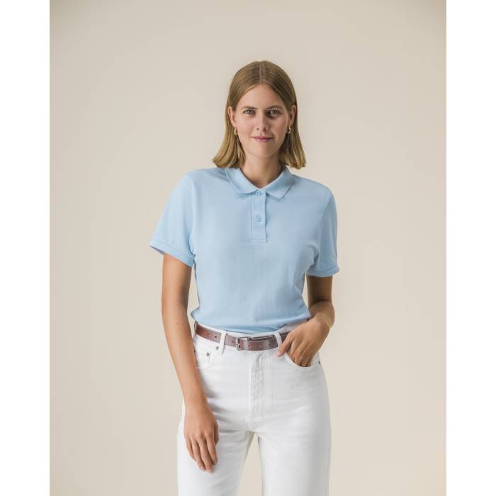 Tricou Polo Dama Coaster Sky blue Personalizat