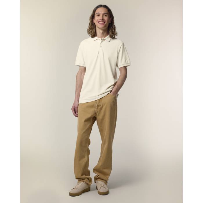 Tricou Polo Barbat Coaster Natural Raw Personalizat