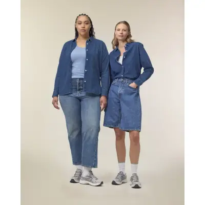 Camasa Dama Denim Mid Wash Cala