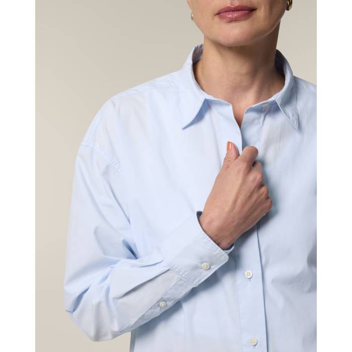 Camasa Dama Styler Summer Blue Personalizata