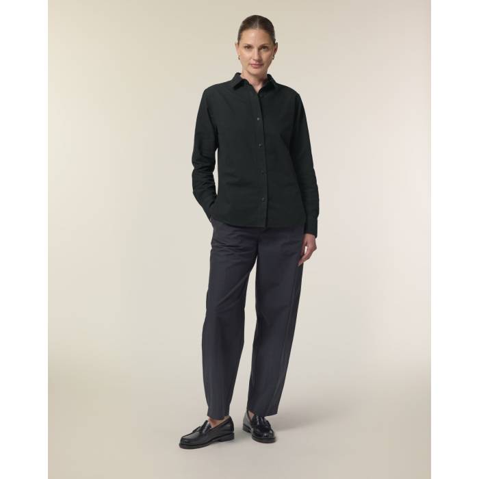 Camasa Dama Oxford Negru Personalizata