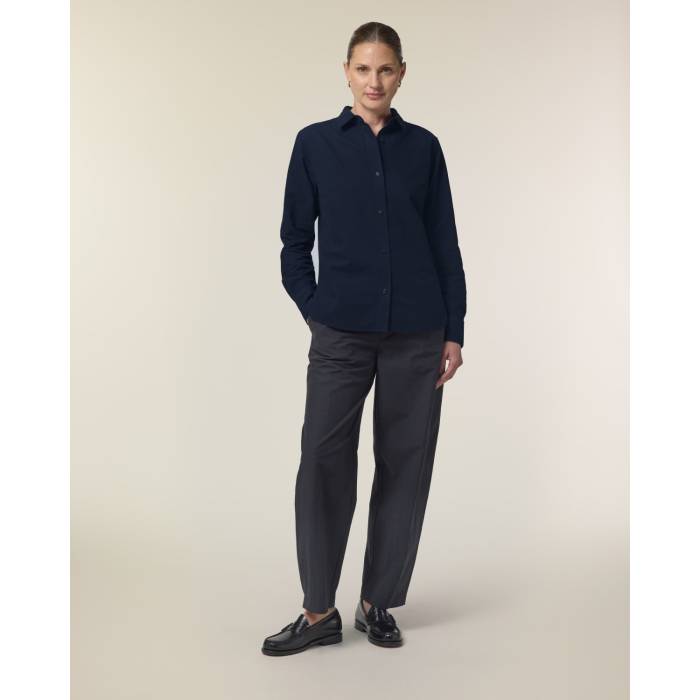 Camasa Dama Oxford French Navy Cala