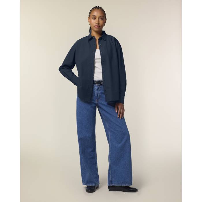 Camasa Dama Styler French Navy Personalizata