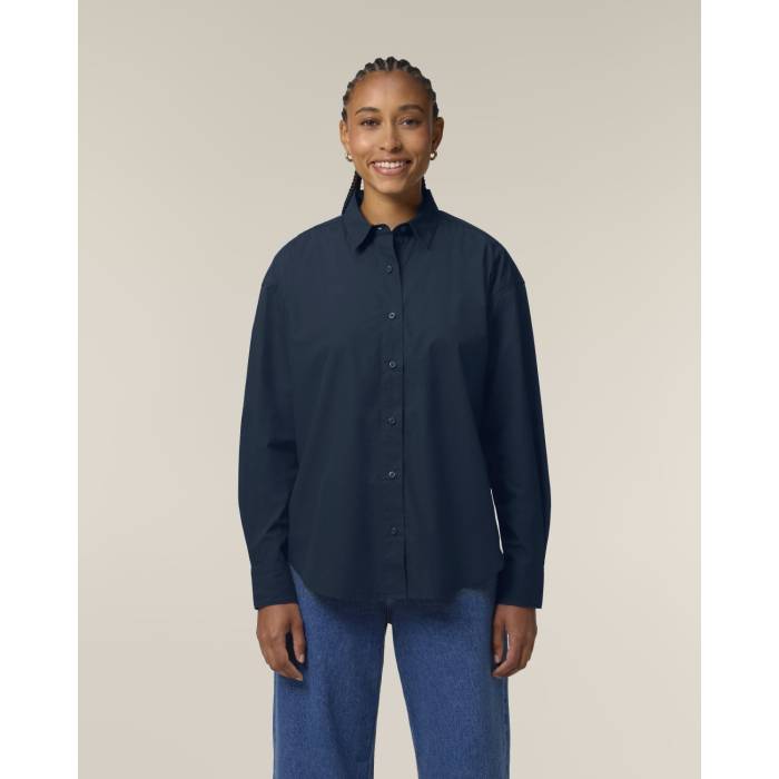 Camasa Dama Styler French Navy Personalizata