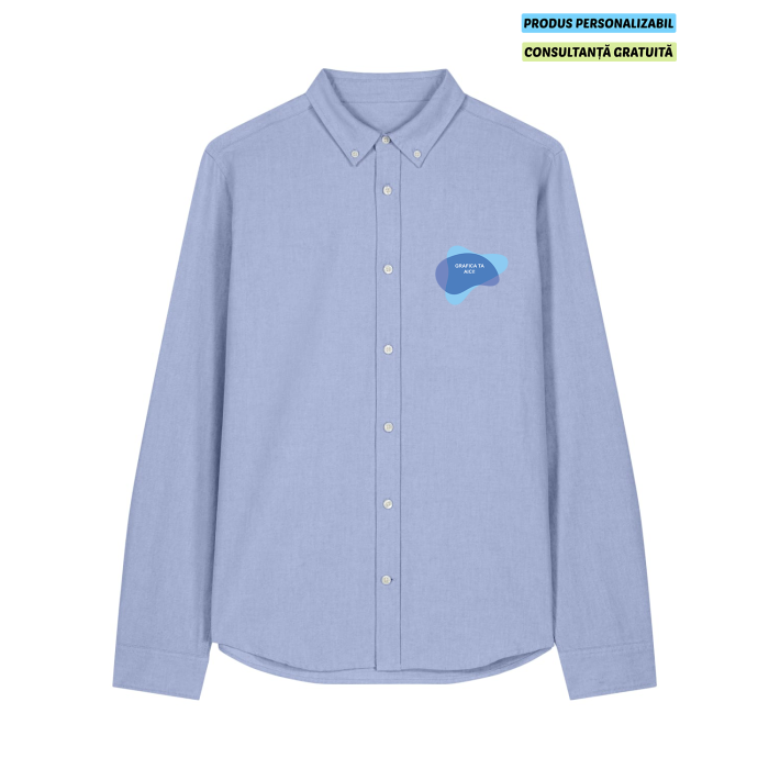 Camasa Barbat Oxford Blue Oxford Personalizata