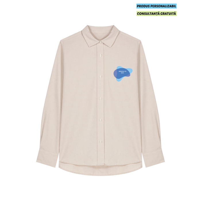 Camasa Dama Oxford Beige Oxford Personalizata