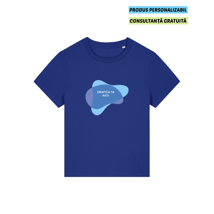Tricou Dama Muser Worker Blue Personalizat