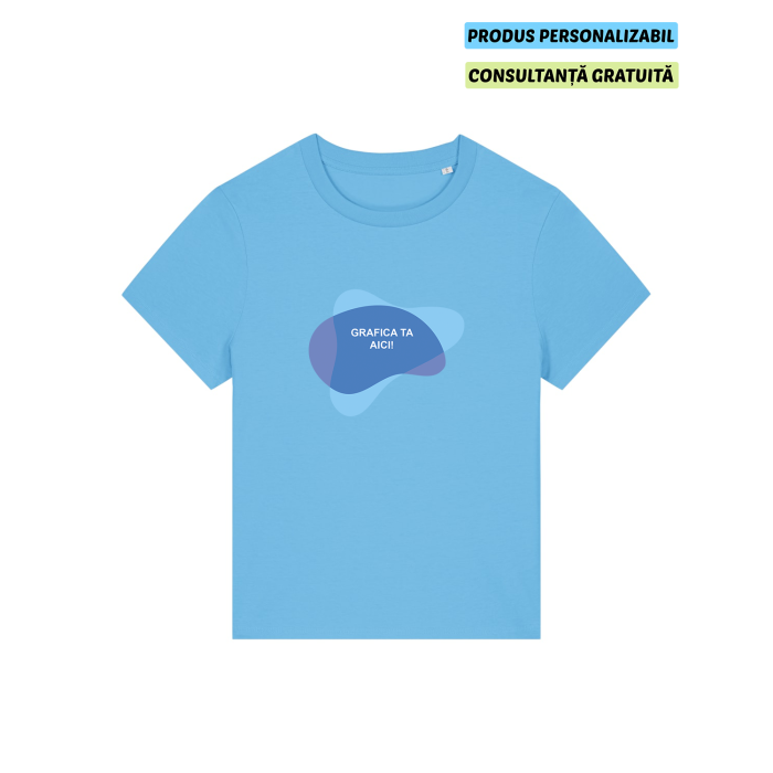 Tricou Dama Muser Aqua Blue Personalizat