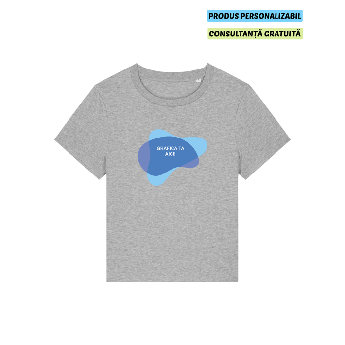 Tricou Dama Muser Heather Grey Personalizat