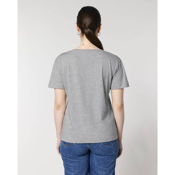 Tricou Dama Serena Heather Grey Personalizat