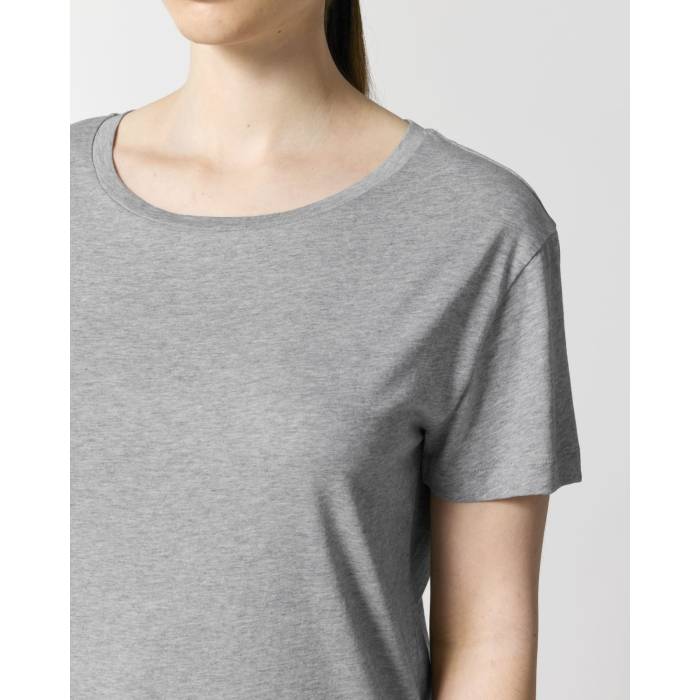Tricou Dama Serena Heather Grey Personalizat