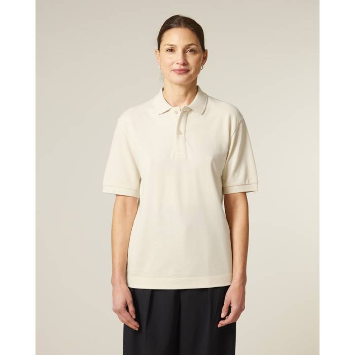 Tricou Polo Unisex Prepster 2.0 Natural Raw Personalizat