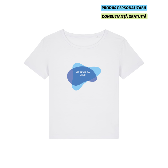 Tricou Dama Serena Alb Personalizat Tricou Dama Serena Alb Personalizat