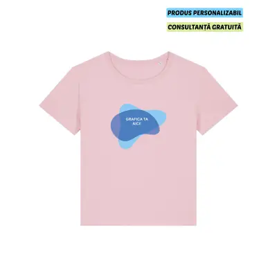 Tricou Dama Serena Cotton Pink Personalizat