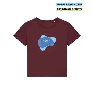 Tricou Dama Serena Burgundy Personalizat